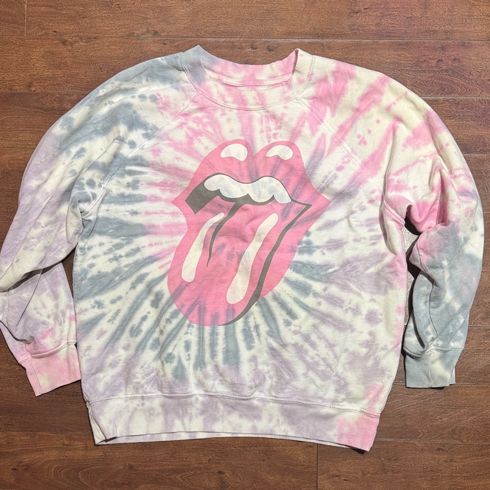 Tailgate Tie-Dye Sweatshirt with Tongue Graphic